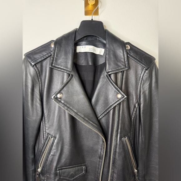IRO PARIS ASHVILLE LEATHER BIKER JACKET $1205
FR 34/ XS - Picture 9 of 14